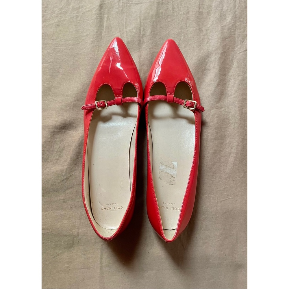 Cole Haan Red Patent Leather Flats